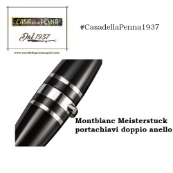 portachiavi Montblanc Meisterstuck con doppio anello metallo/resina - 114565