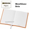 Montbanc - Set M ultra black penna sfera + blocco note #145 Lucky Orange - 117085