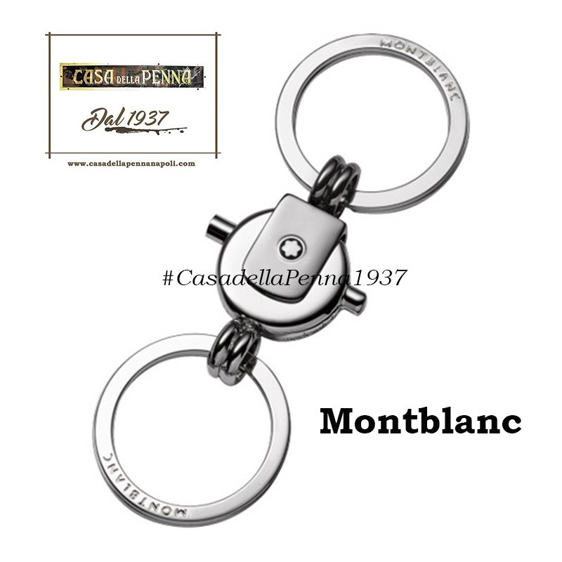 Montblanc porchiavi doppio anello acciaio - 114567