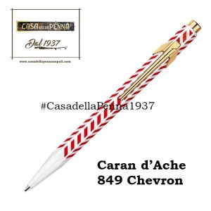 Caran d'Ache 849 Chevron - penna sfera - novità 