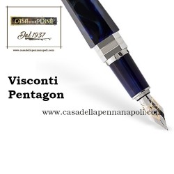 Visconti Pentagon Blue - penna stilografica/penna roller 