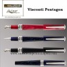 Visconti Pentagon Red - penna stilografica/penna roller 