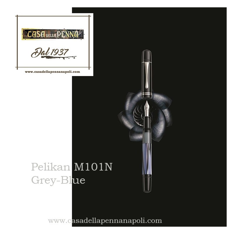 Pelikan M101N Grey-Blue - special Edition - penna stilografica