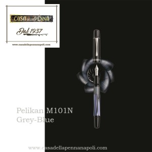 Pelikan M101N Grey-Blue - special Edition - penna stilografica