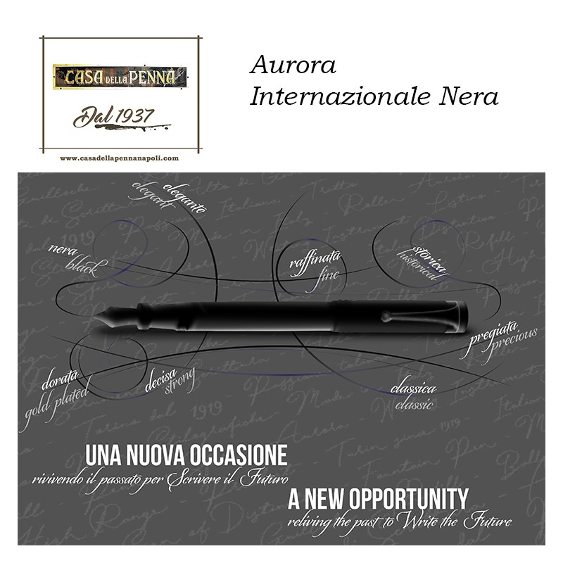 Aurora Internazionale Nera - penna stilografica