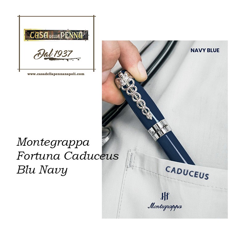 Montegrappa Fortuna Caduceus Blu Navy