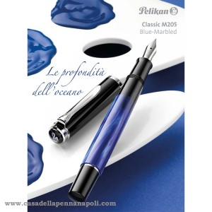 PELIKAN Classic 205 Blu-Marbled 