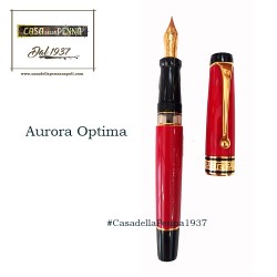Aurora Optima penna stilografica bordeaux