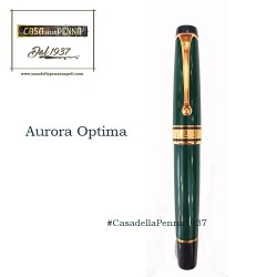 Aurora Optima penna stilografica verde