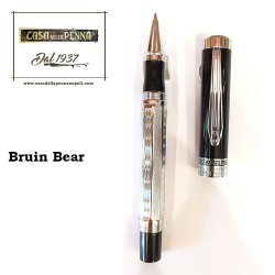 Bruin Bear roller acciaio e nero con astuccio portapenne