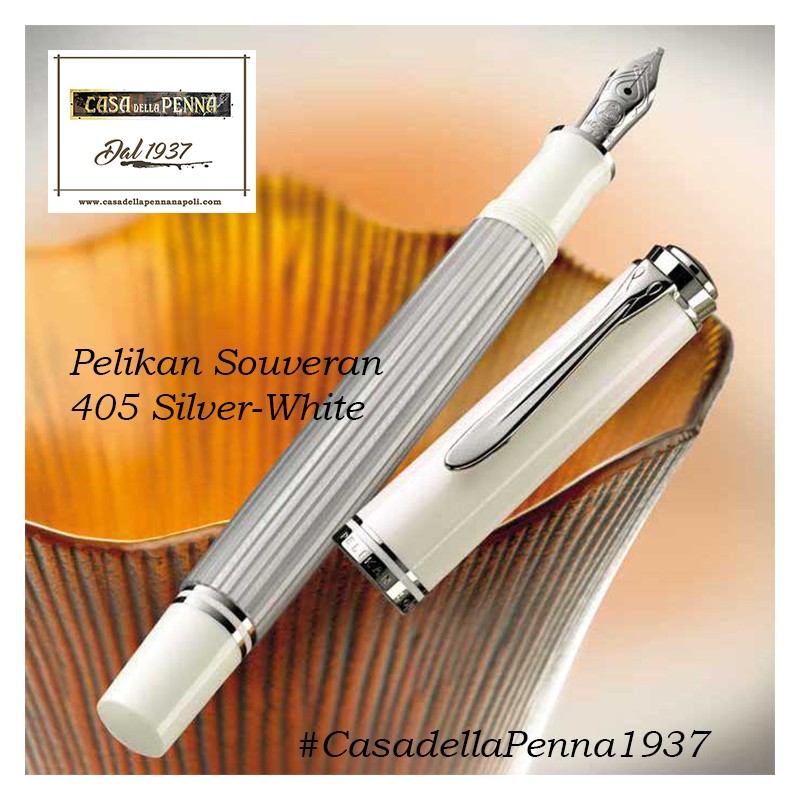Pelikan Souverän® 405 Silver-White penne