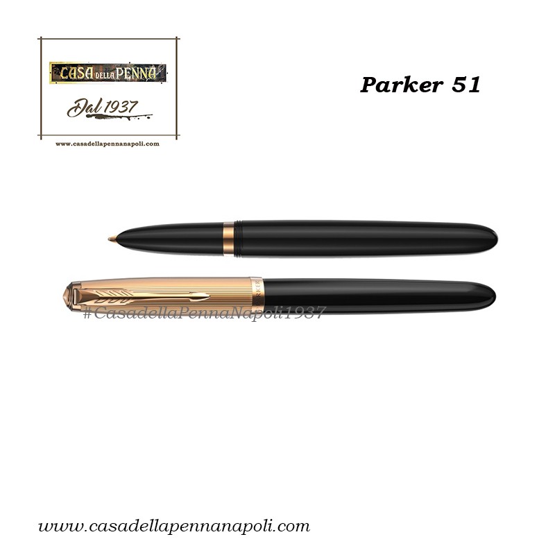 nuova Parker 51 Black & Gold - penna stilografica e penna sfera
