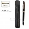 Set Montblanc Meisterstuck platinum roller + foderino