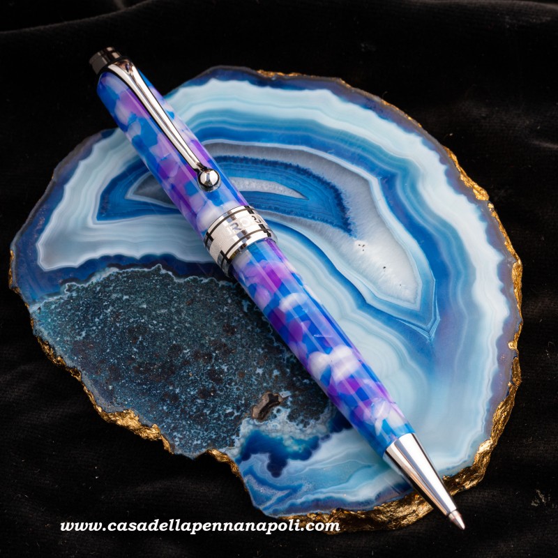 Aurora Caleidoscopio Luce Blu - penna stilografica e penna sfera
