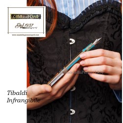 penna Tibaldi INFRANGIBILE - blu pavone