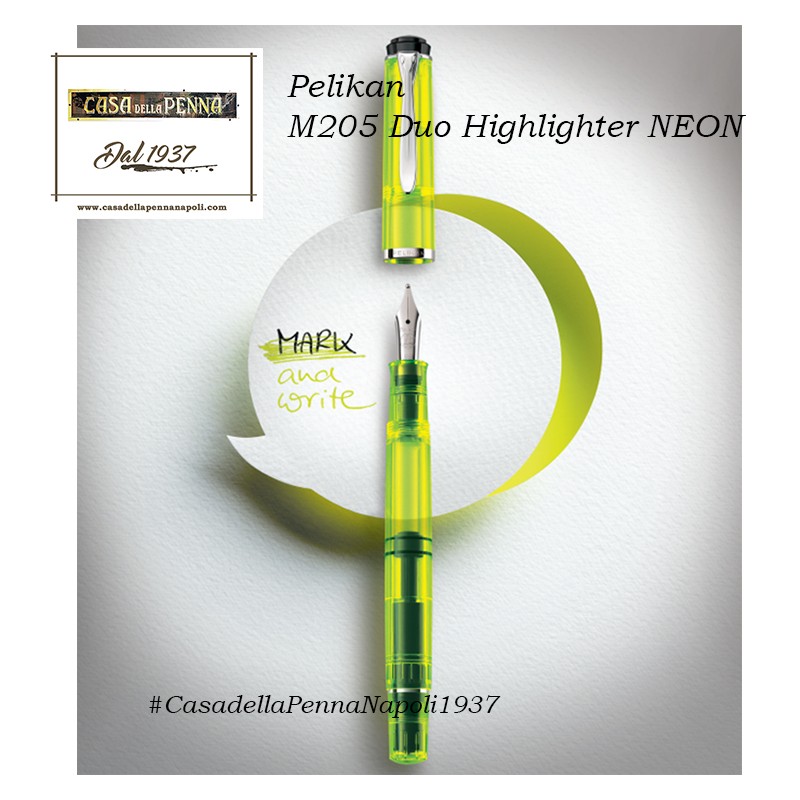 Pelikan M205 Duo Highlighter NEON yellow - penna stilografica