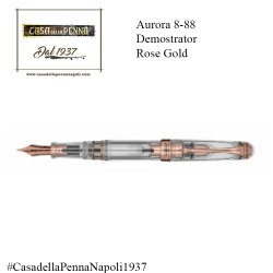 Aurora 8 88 Rose Gold Demonstrator penna stilografica