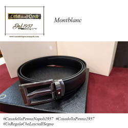 Montblanc cintura in pelle nera 30mm– art. 126017