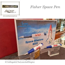 White & Blue Eclipse NASA 'WORM' Fisher Space Pen
