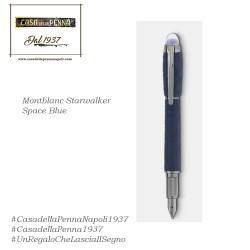 Montblanc starwalker space blue pen - resina