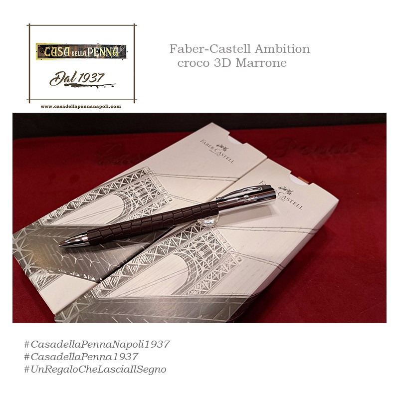 Faber Castell Ambition croco 3D Marrone