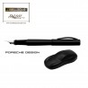 stilografica P'3105 Pure black + ferma carte PORSCHE DESIGN 