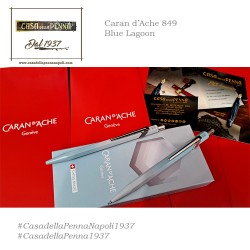 Caran d’Ache Blue Lagoon set penna sfera + protamine Special Edition