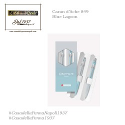 Caran d’Ache Blue Lagoon set penna sfera + protamine Special Edition